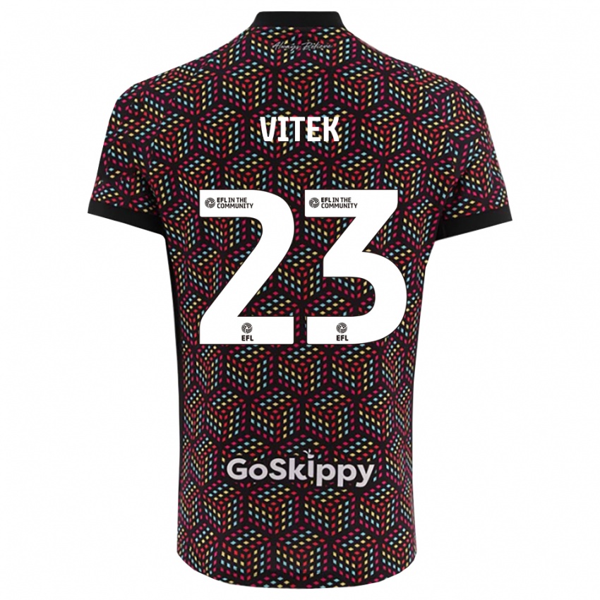 ילדים ראדק ויטק #23 שחור לבן חולצת שוער 2025/26 חולצה קצרה