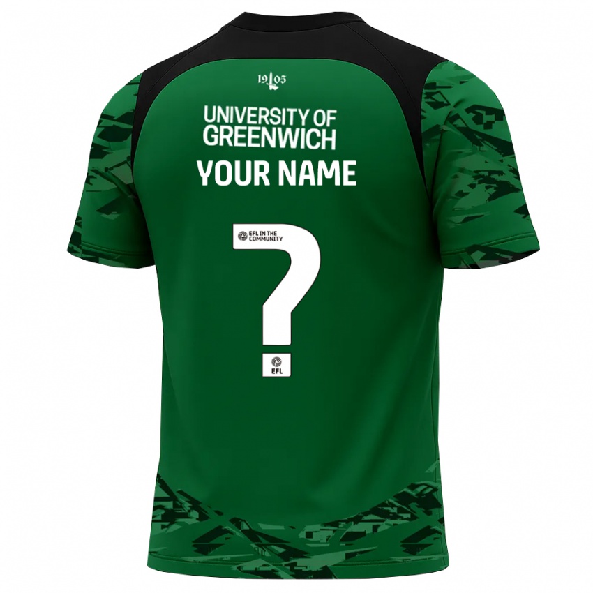 ילדים צ'רלטון את'לטיק ירוק שחור חולצת שוער 2025/26 חולצה קצרה