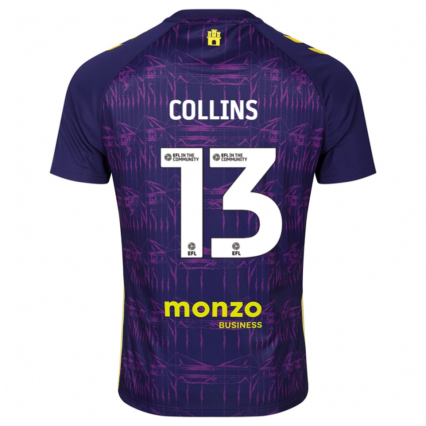 ילדים בן ווילסון #13 סגול צהוב חולצת שוער 2025/26 חולצה קצרה