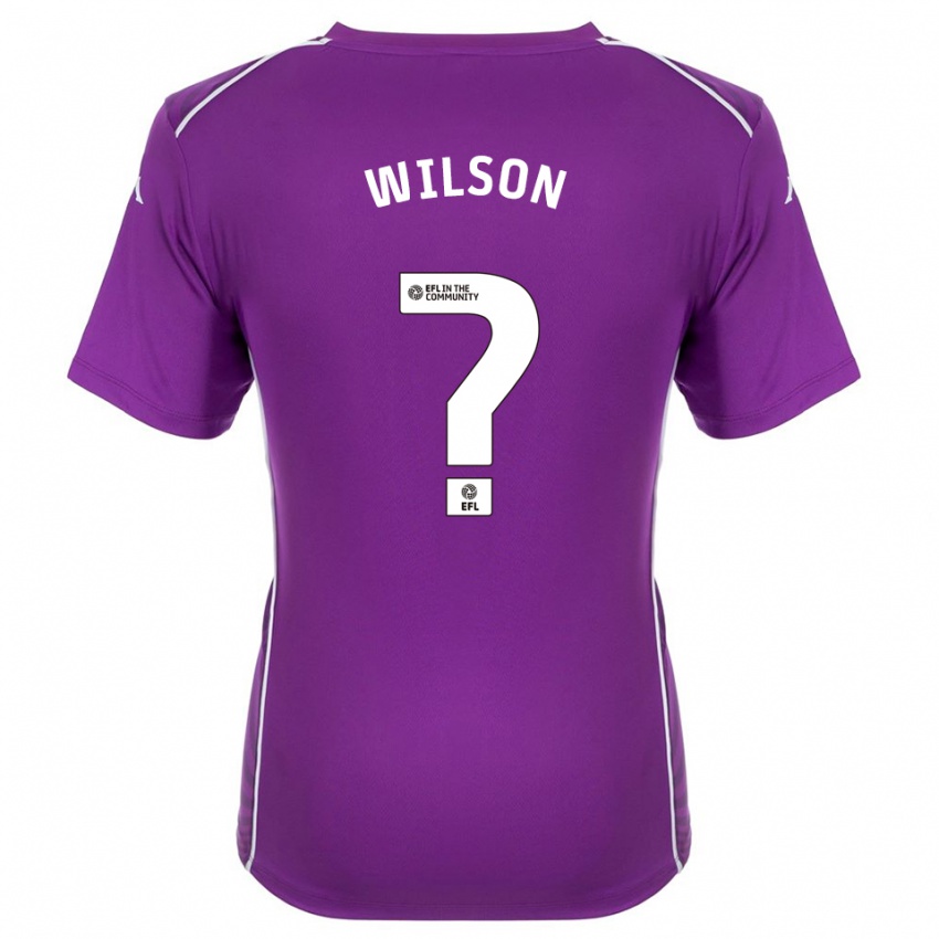 ילדים George Wilson #0 סגול לבן חולצת שוער 2025/26 חולצה קצרה