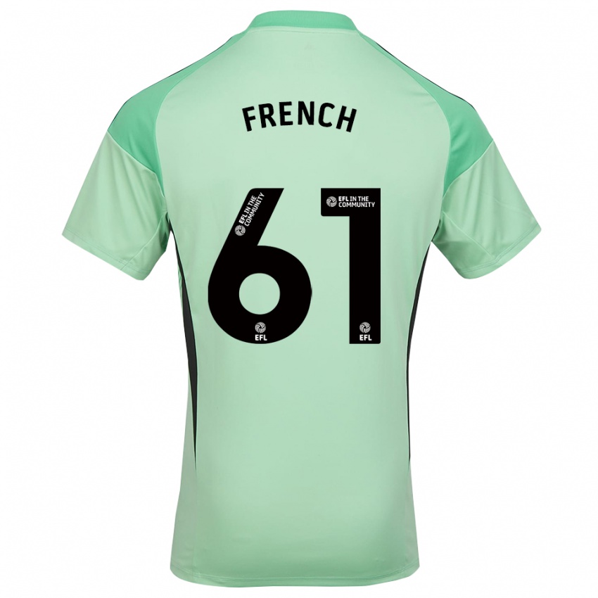 ילדים Harry French #61 ירוק בהיר שחור חולצת שוער 2025/26 חולצה קצרה