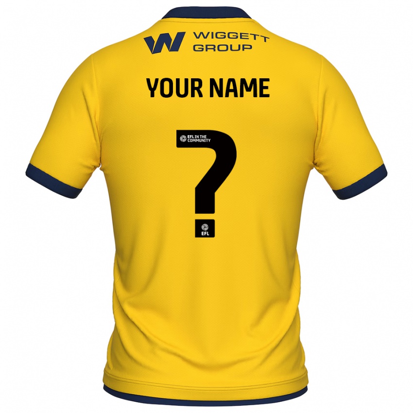 ילדים מילוול צהוב שחור חולצת שוער 2025/26 חולצה קצרה