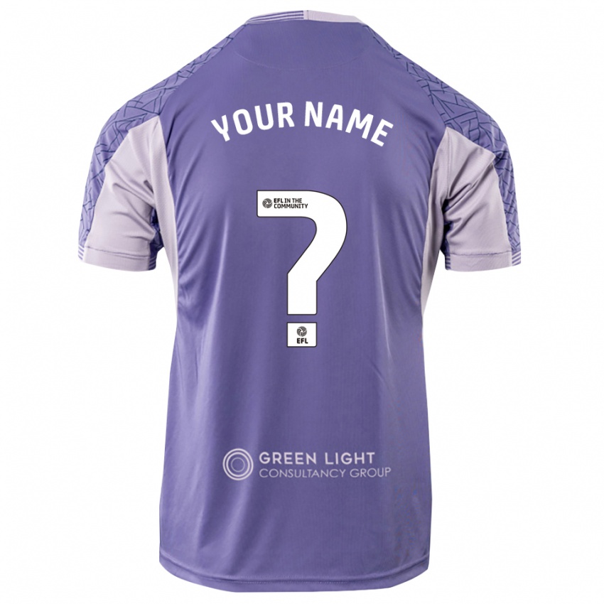 ילדים נוריץ' סיטי סגול בהיר חולצת שוער 2025/26 חולצה קצרה