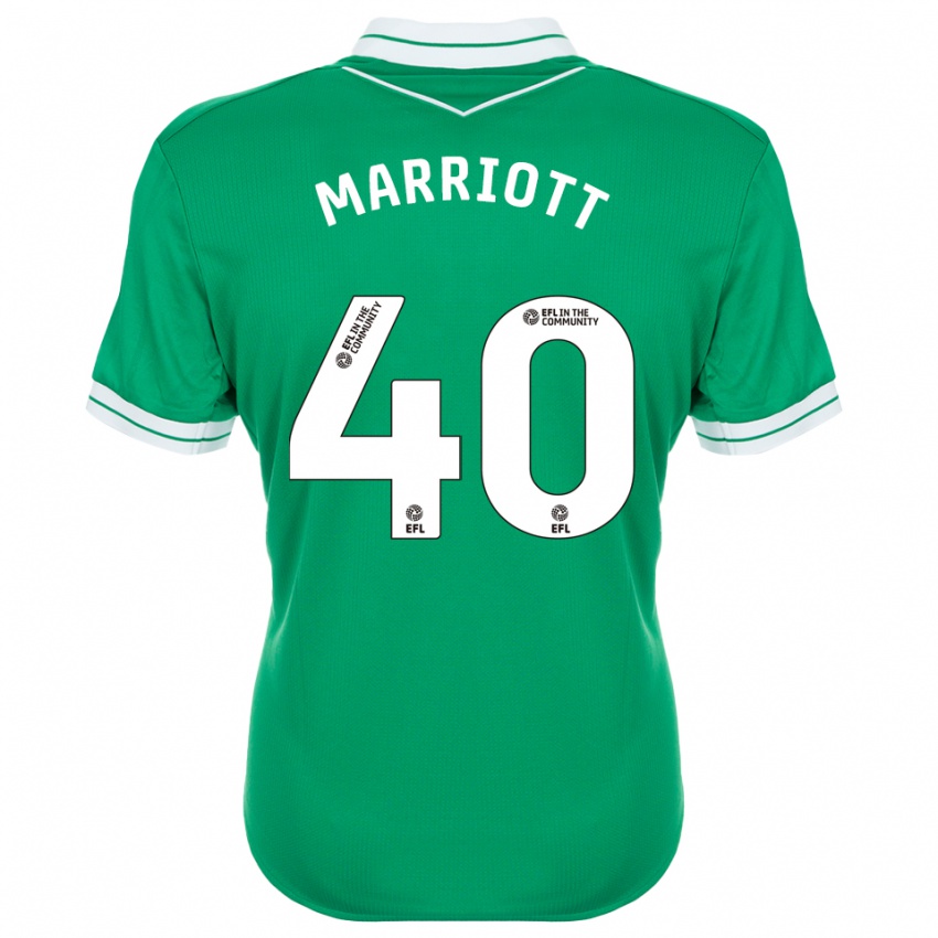 ילדים מונטי מריוט #40 ירוק לבן חולצת שוער 2025/26 חולצה קצרה