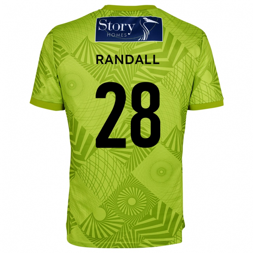 ילדים Thomas Randall #28 ירוק צהוב חולצת שוער 2025/26 חולצה קצרה