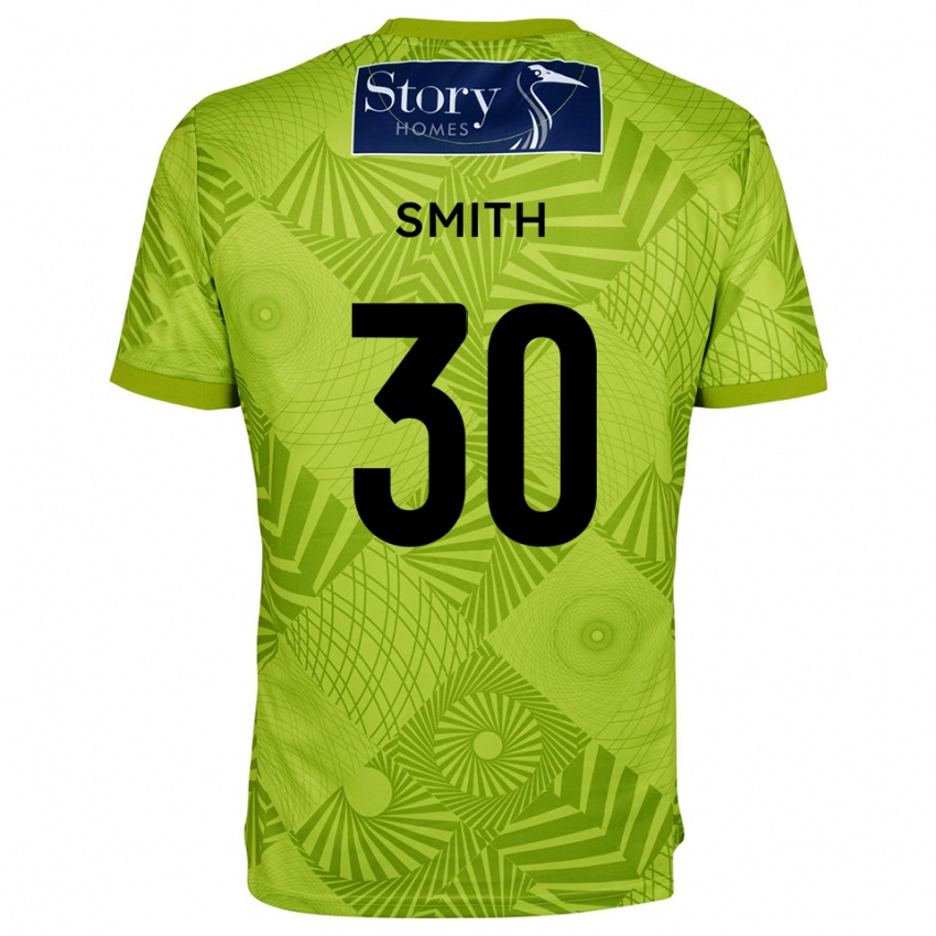 ילדים ג'וד סמית' #30 ירוק צהוב חולצת שוער 2025/26 חולצה קצרה