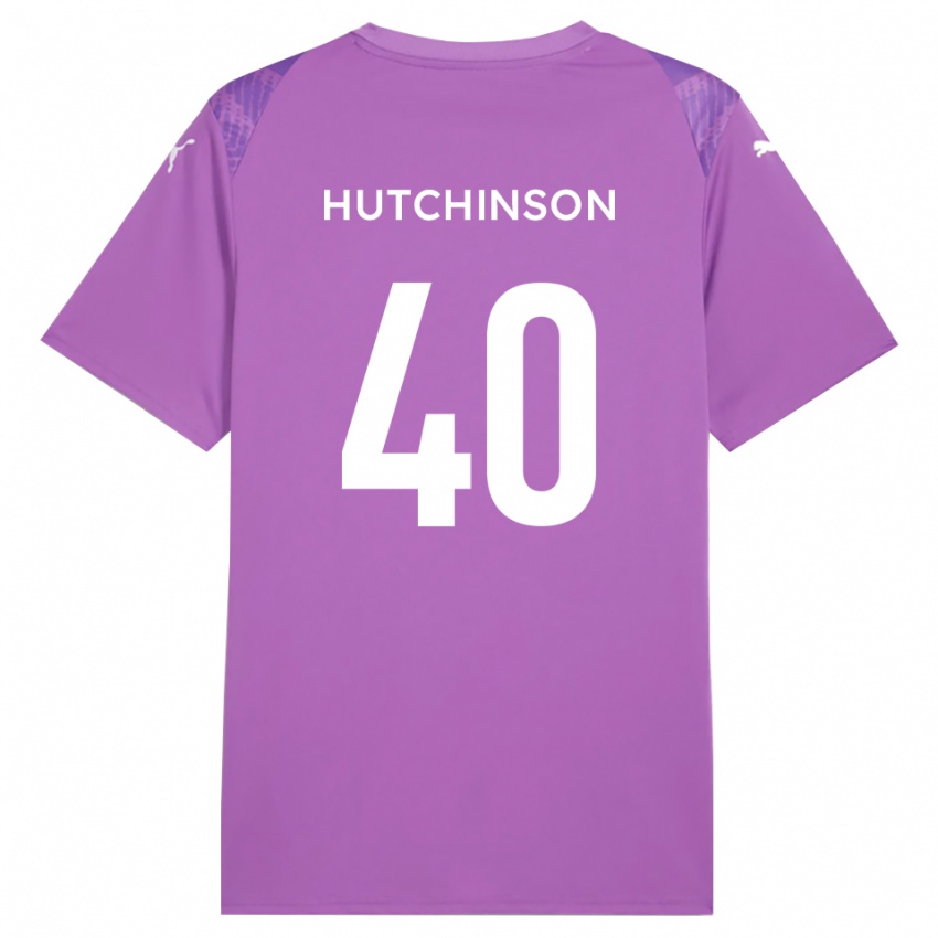 ילדים Luke Hutchinson #40 אורכידאה בינונית חולצת שוער 2025/26 חולצה קצרה