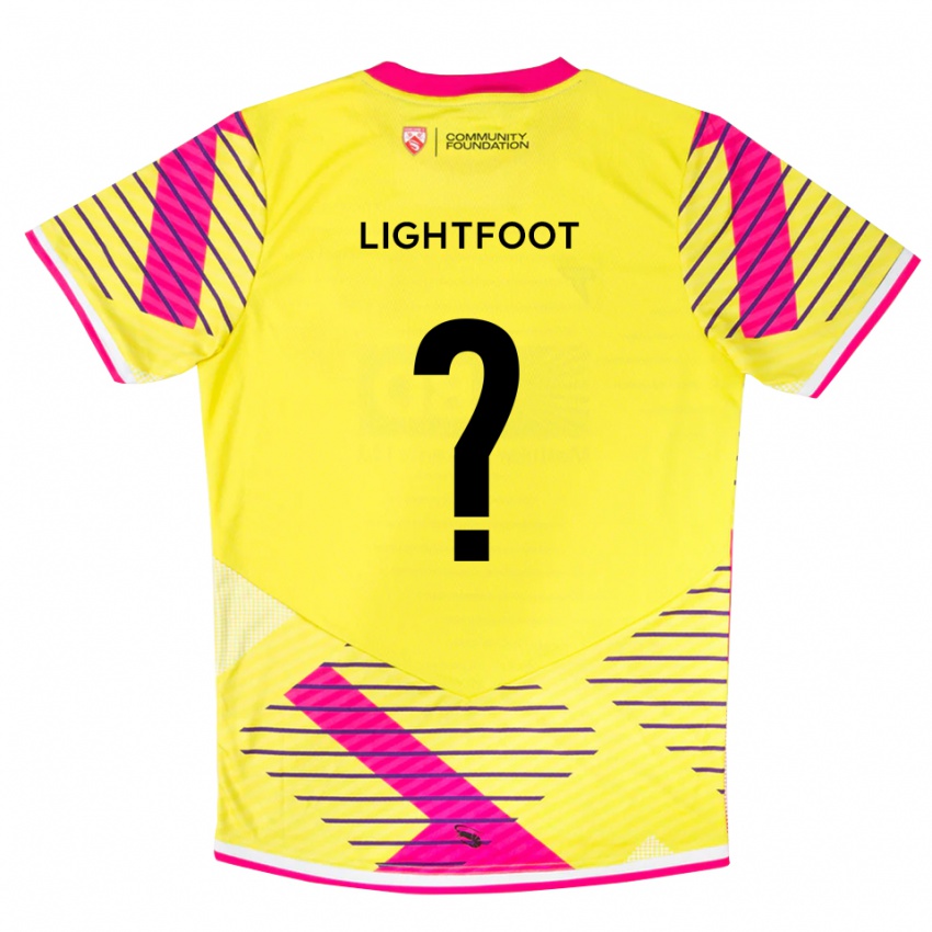 ילדים Erin Lightfoot #0 ורוד צהוב חולצת שוער 2025/26 חולצה קצרה