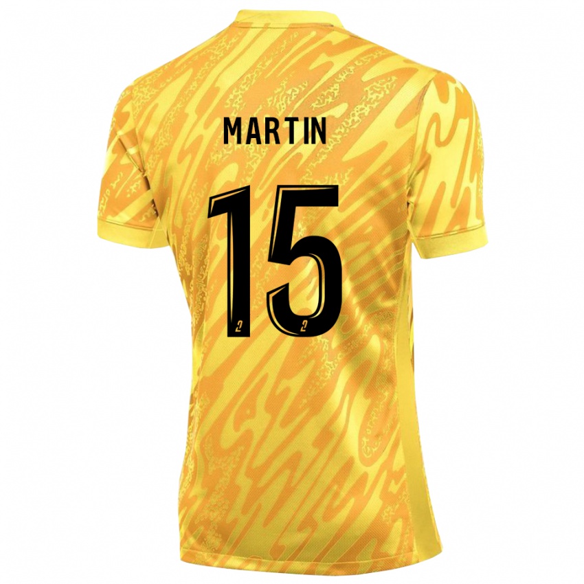 ילדים Gabriel Martin #15 צהוב כתום חולצת שוער 2025/26 חולצה קצרה