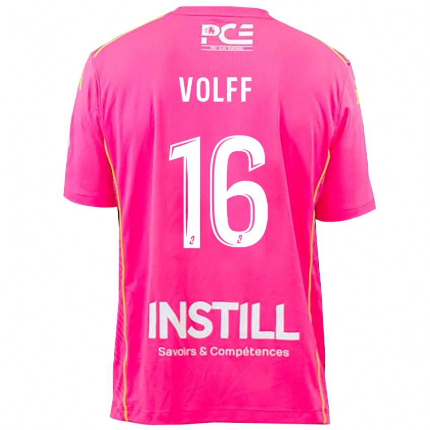 ילדים Émilie Volff #16 מגנטה חולצת שוער 2025/26 חולצה קצרה