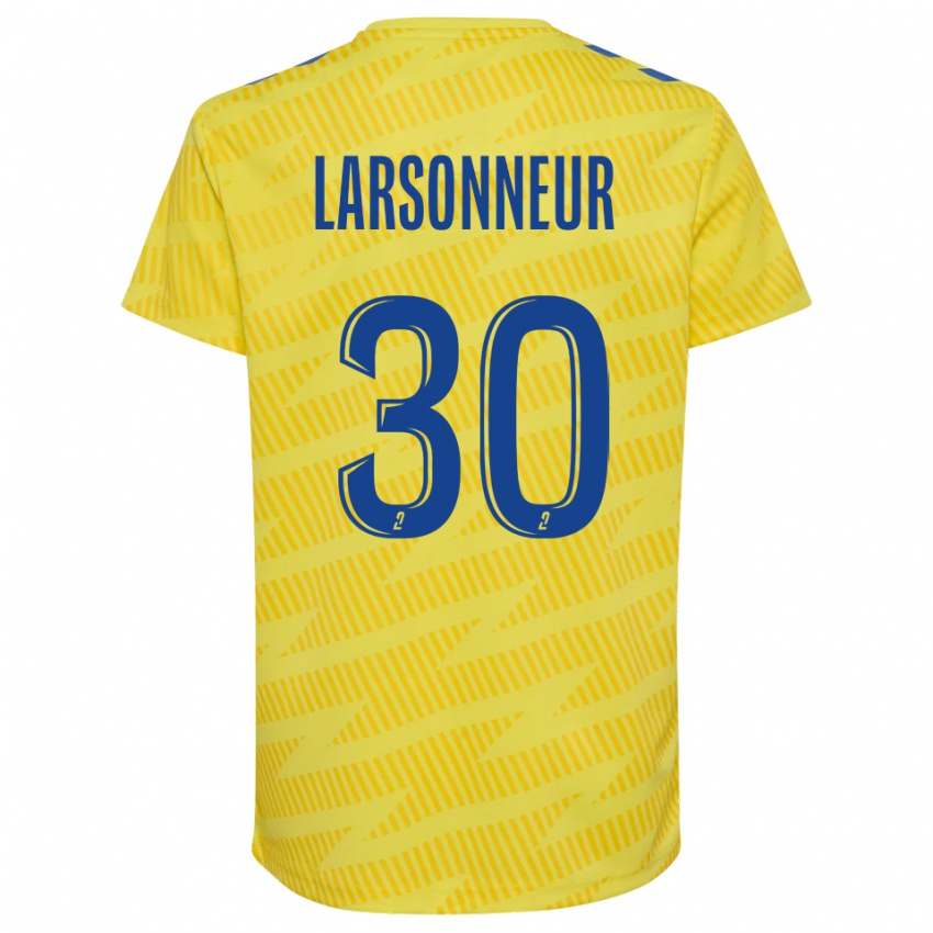 ילדים גוטייה לארסונר #30 כחול צהוב חולצת שוער 2025/26 חולצה קצרה