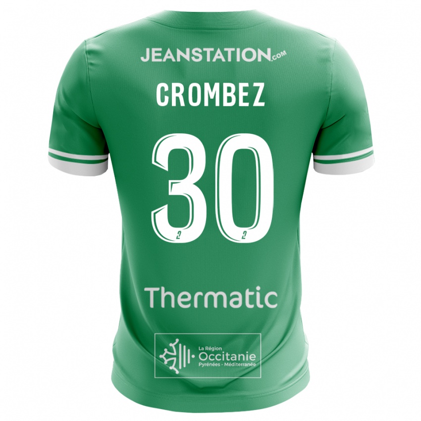 ילדים אנזו קרומבז #30 ירוק לבן חולצת שוער 2025/26 חולצה קצרה