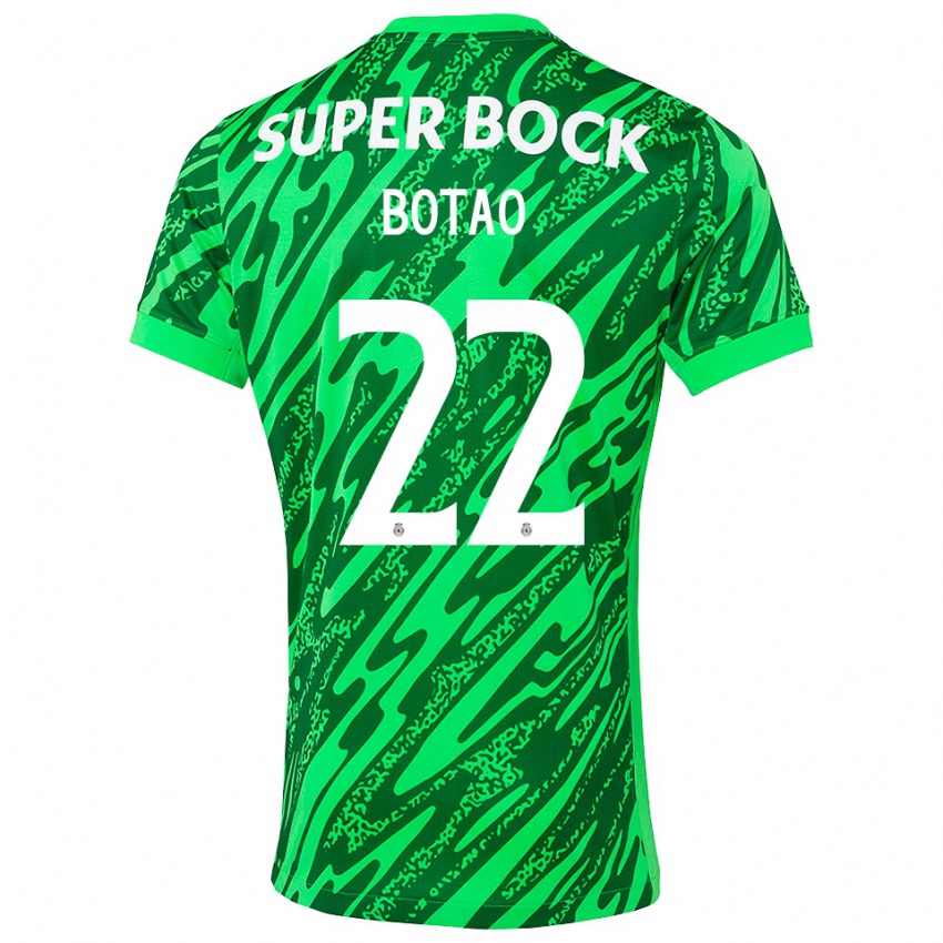 ילדים כפתור מרטים #22 ירוק לבן חולצת שוער 2025/26 חולצה קצרה