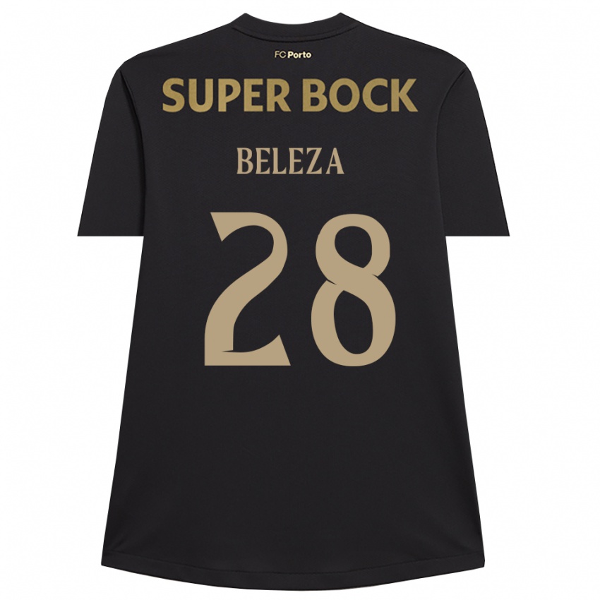 ילדים Tatiana Beleza #28 שחור חום חולצת שוער 2025/26 חולצה קצרה