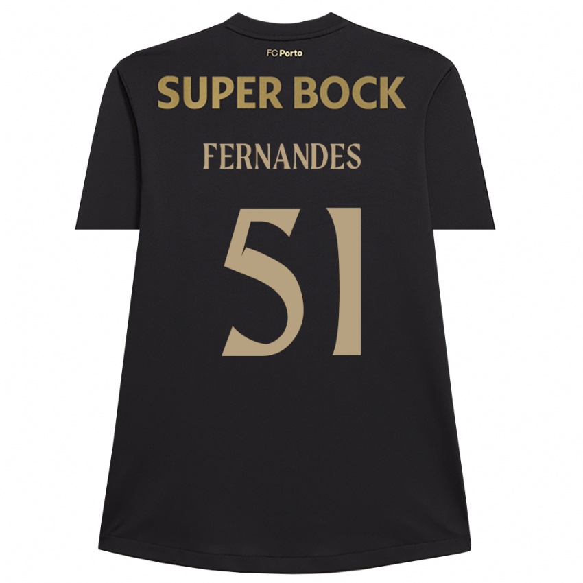 ילדים דיוגו פרננדס #51 שחור חום חולצת שוער 2025/26 חולצה קצרה