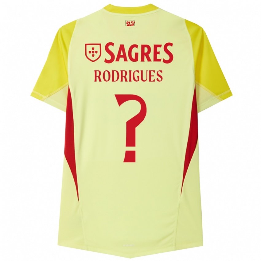 ילדים Miguel Rodrigues #0 צהוב אדום חולצת שוער 2025/26 חולצה קצרה