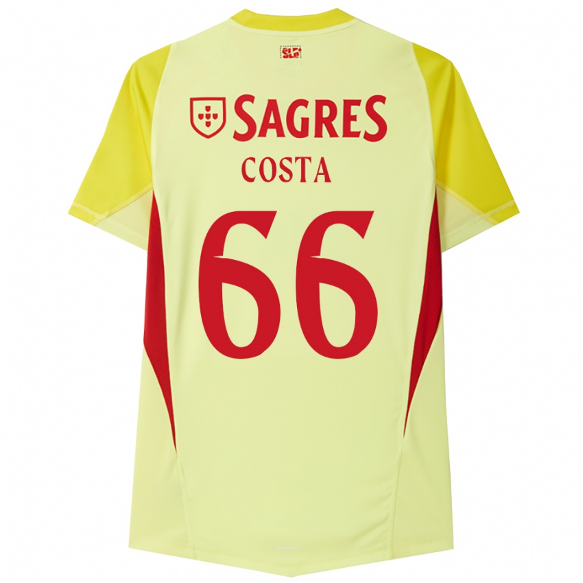 ילדים רוטה קוסטה #66 צהוב אדום חולצת שוער 2025/26 חולצה קצרה