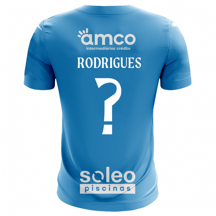 ילדים David Rodrigues #0 כחול לבן חולצת שוער 2025/26 חולצה קצרה