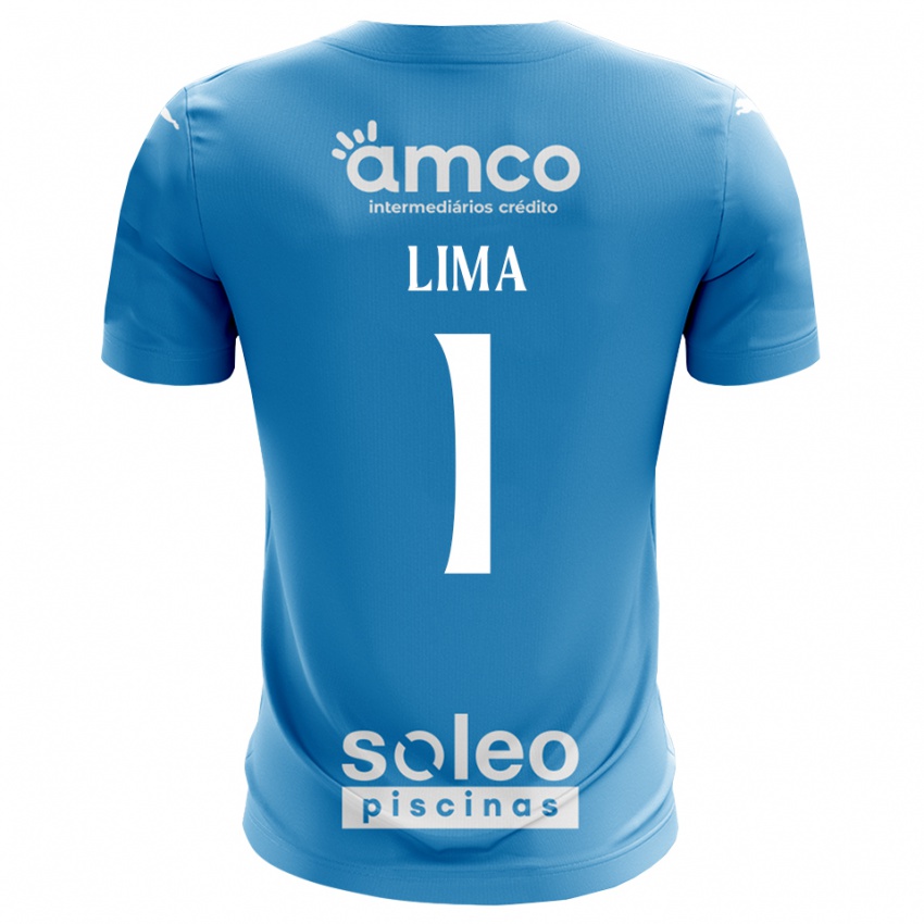 ילדים Aline Lima #1 כחול לבן חולצת שוער 2025/26 חולצה קצרה