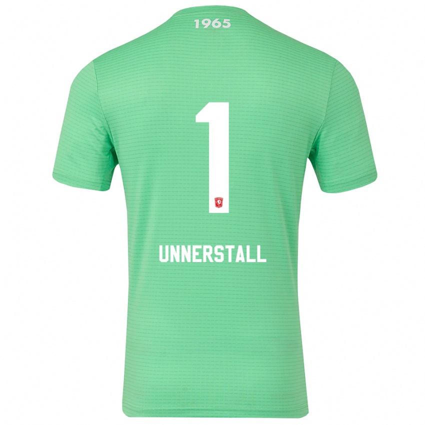 ילדים לארס אונרשטאל #1 ירוק בהיר לבן חולצת שוער 2025/26 חולצה קצרה