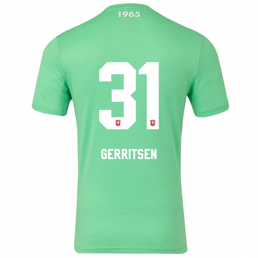ילדים יאניק חריטסן #31 ירוק בהיר לבן חולצת שוער 2025/26 חולצה קצרה