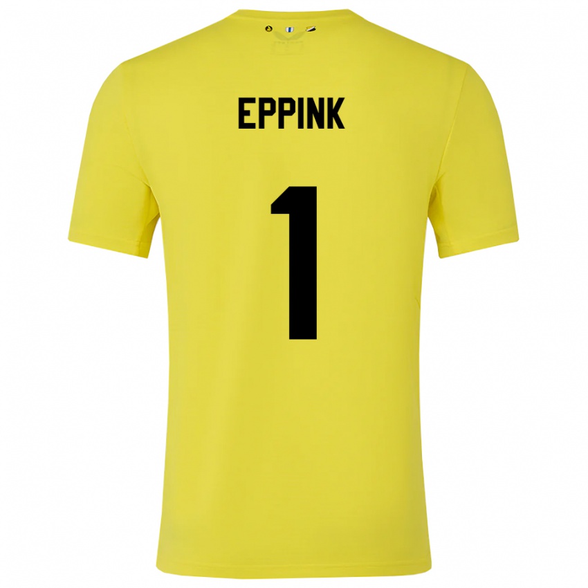 ילדים מיס יונפיי אפינק #1 צהוב שחור חולצת שוער 2025/26 חולצה קצרה