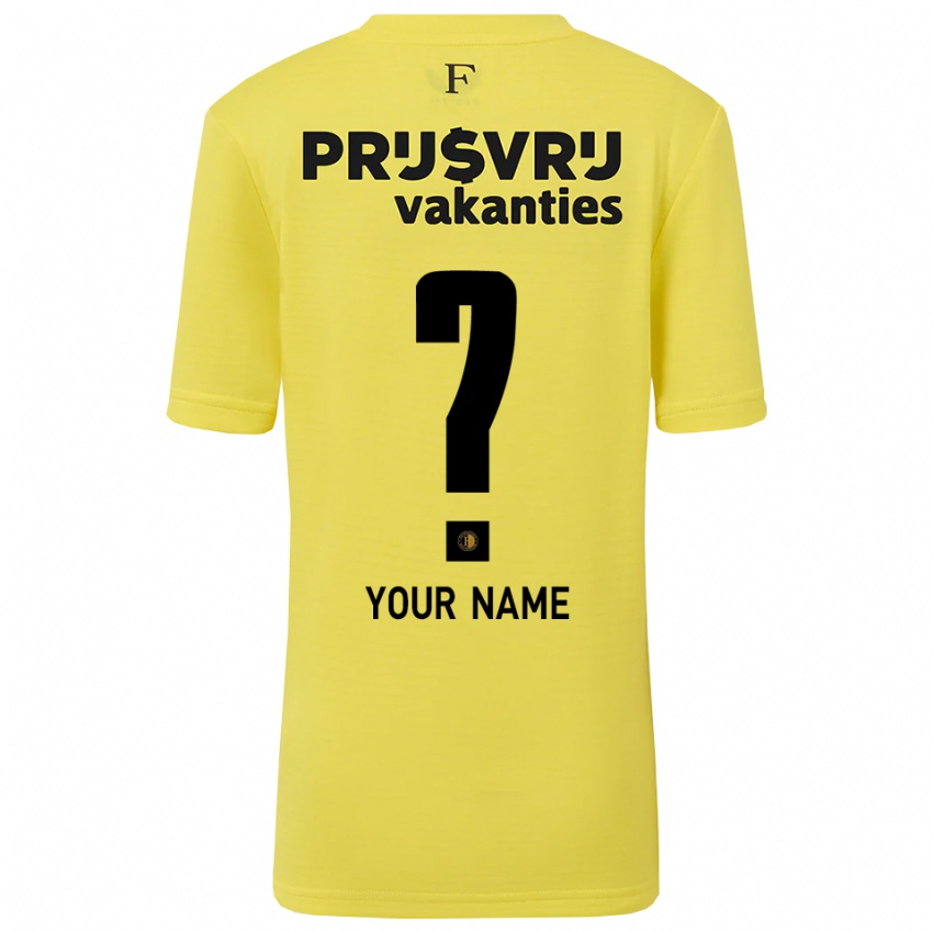 ילדים פיינורד צהוב שחור חולצת שוער 2025/26 חולצה קצרה