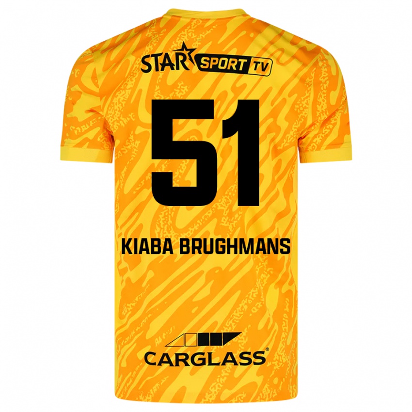 ילדים Lucca Brughmans #51 כתום צהוב שחור חולצת שוער 2025/26 חולצה קצרה