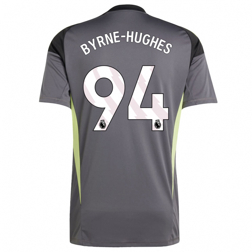 ילדים קמרון ביירן-יוז #94 אפור כהה לבן חולצת שוער 2025/26 חולצה קצרה