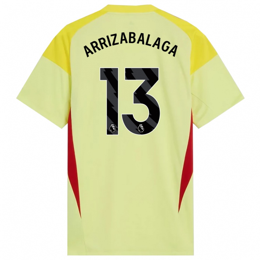 ילדים קפה רוואלטה אריסבלאגה #13 צהוב אדום שחור חולצת שוער 2025/26 חולצה קצרה