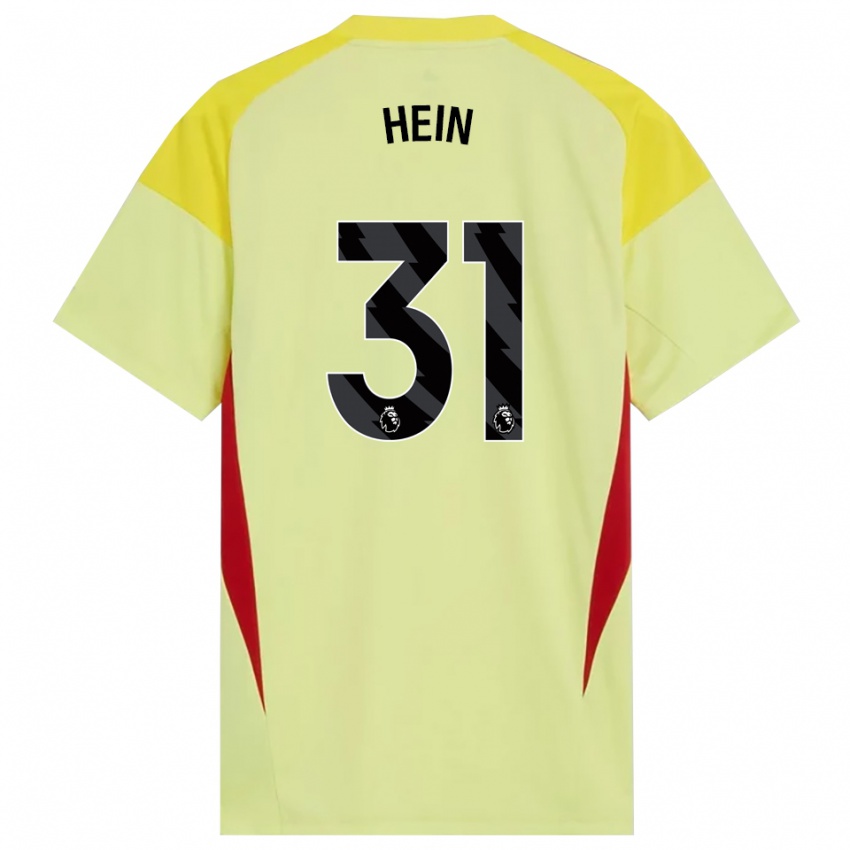 ילדים קרל יקוב היין #31 צהוב אדום שחור חולצת שוער 2025/26 חולצה קצרה