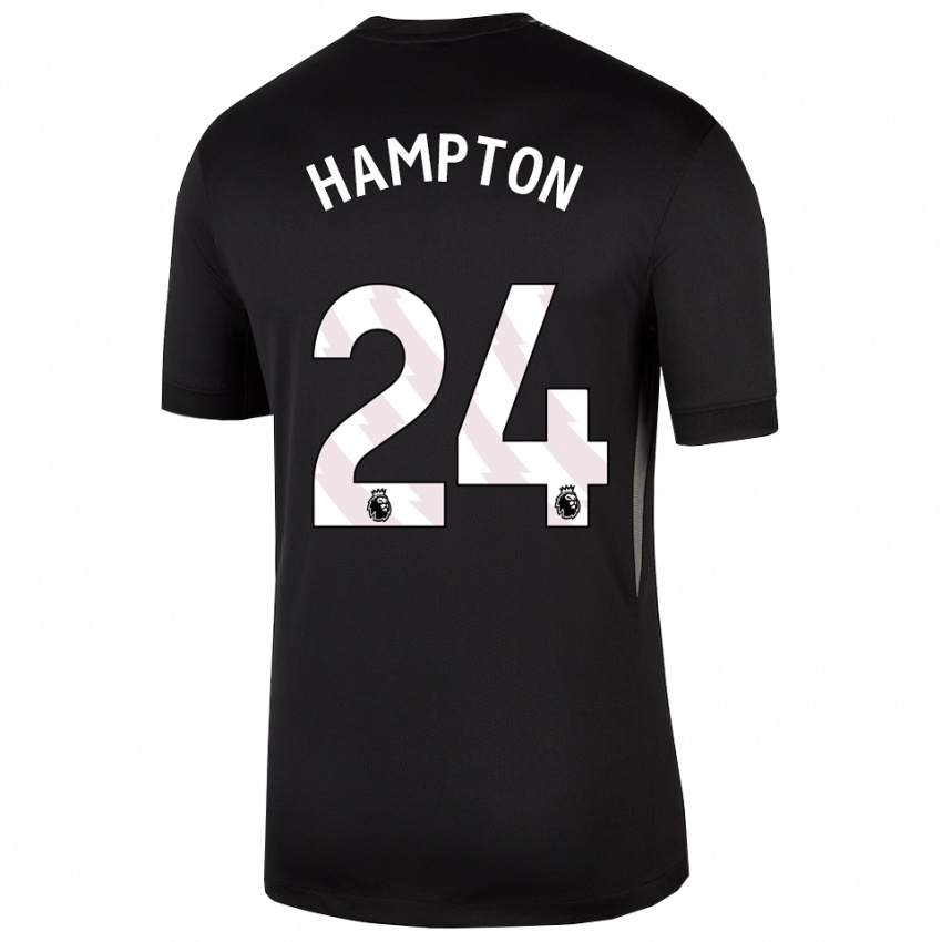 ילדים האנה המפטון #24 שחור לבן חולצת שוער 2025/26 חולצה קצרה