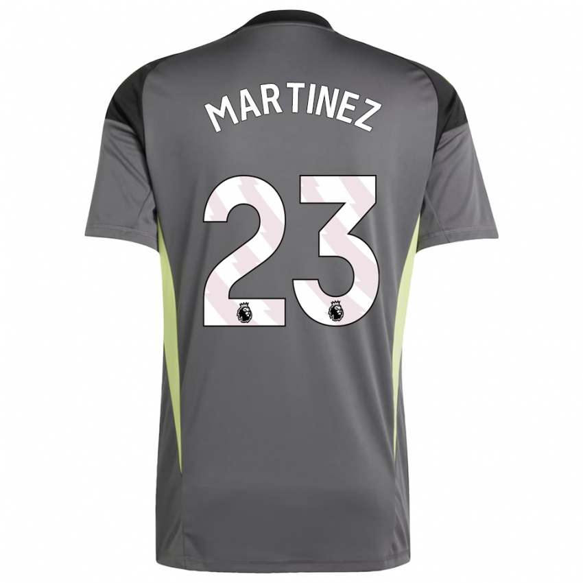 ילדים דמיאן מרטינז #23 אפור כהה שחור חולצת שוער 2025/26 חולצה קצרה