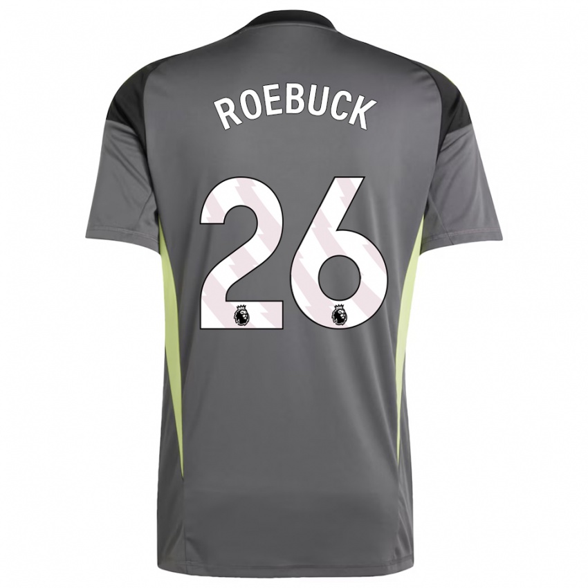 ילדים אלי רובאק #26 אפור כהה שחור חולצת שוער 2025/26 חולצה קצרה