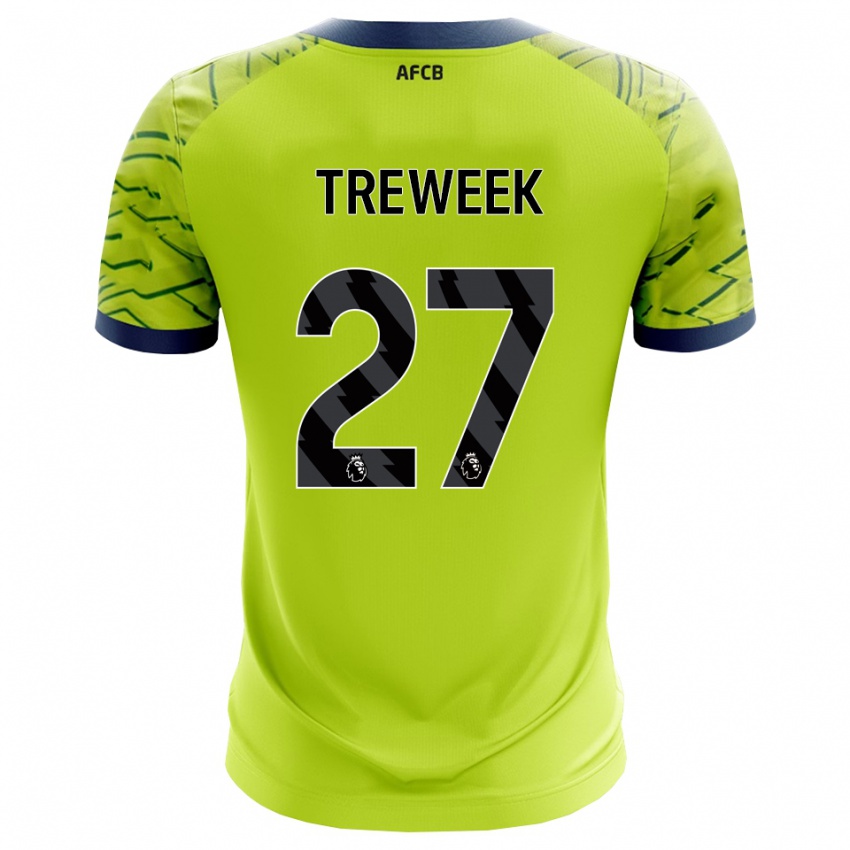 ילדים Amber Treweek #27 ירוק צהוב חולצת שוער 2025/26 חולצה קצרה