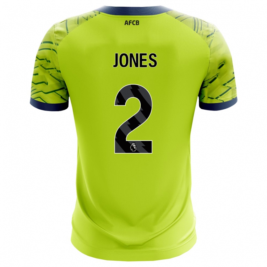 ילדים Abby Jones #2 ירוק צהוב חולצת שוער 2025/26 חולצה קצרה