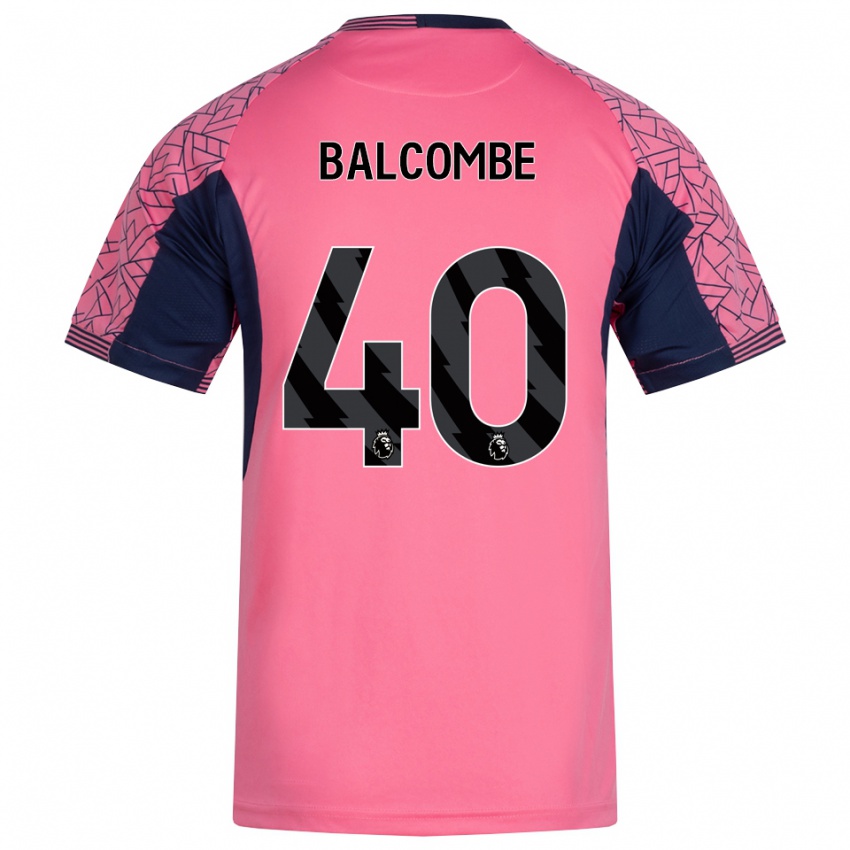 ילדים אלרי בלקומב #40 ורוד שחור חולצת שוער 2025/26 חולצה קצרה