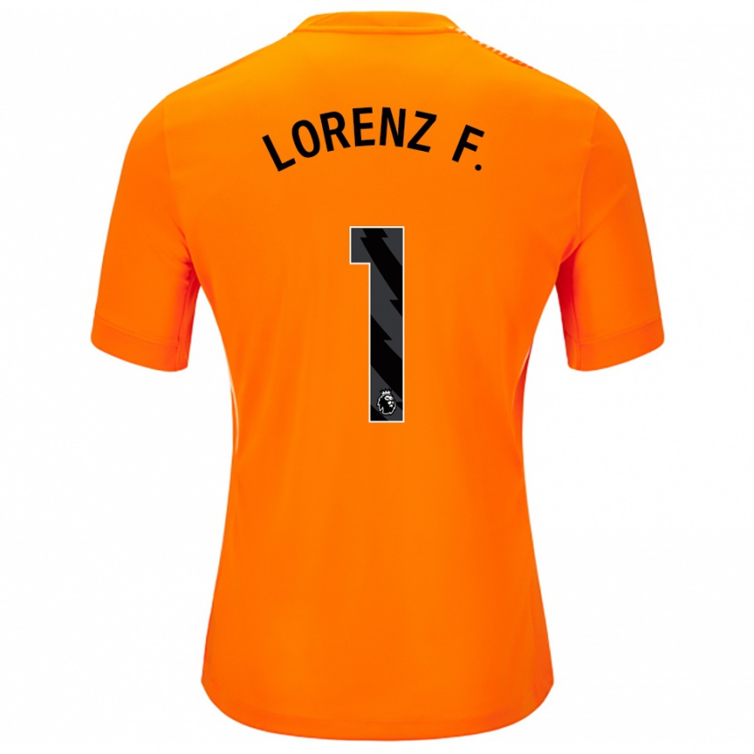 ילדים לורנץ פרדיננד #1 כתום שחור חולצת שוער 2025/26 חולצה קצרה