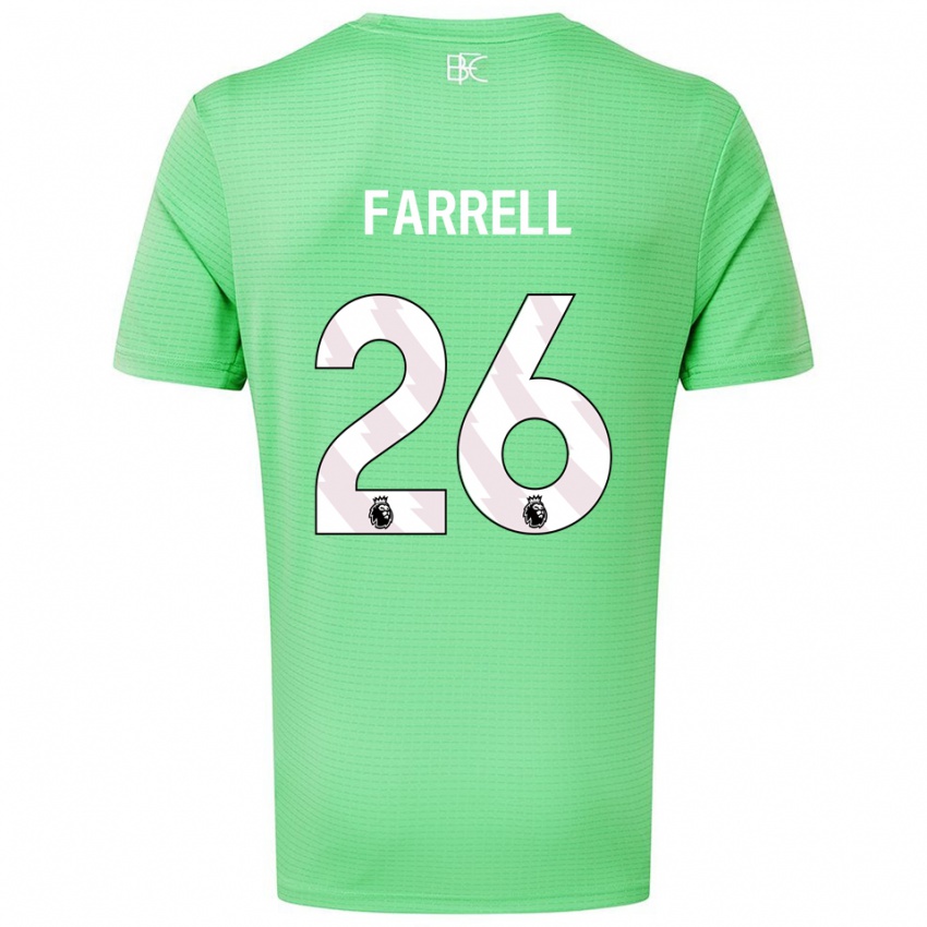 ילדים Lucy Farrell #26 ירוק בינוני חולצת שוער 2025/26 חולצה קצרה