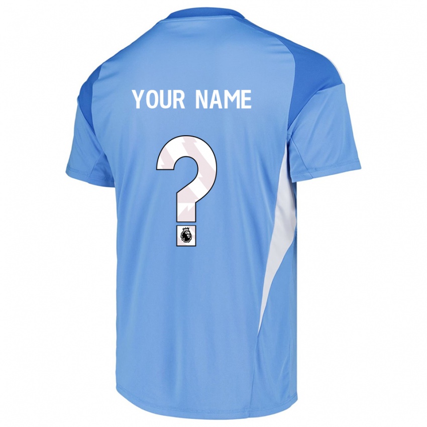 ילדים לידס יונייטד כחול שמיים לבן חולצת שוער 2025/26 חולצה קצרה