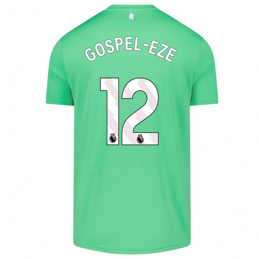 ילדים Goodness Gospel-Eze #12 ירוק בינוני חולצת שוער 2025/26 חולצה קצרה