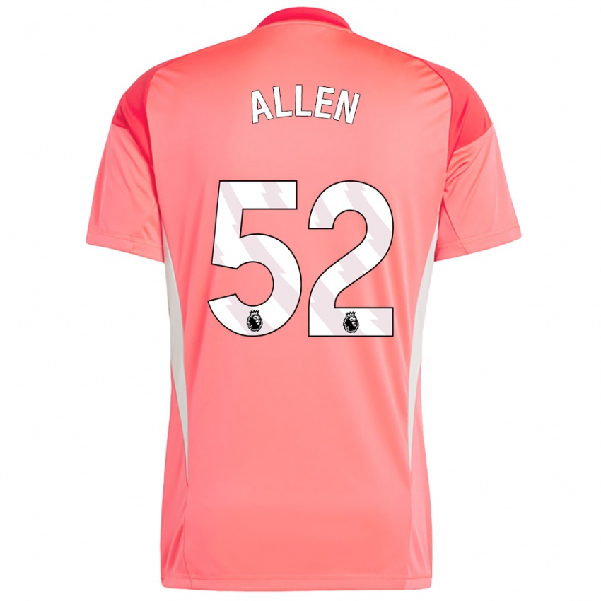 ילדים Michael Allen #52 אדום לבן חולצת שוער 2025/26 חולצה קצרה