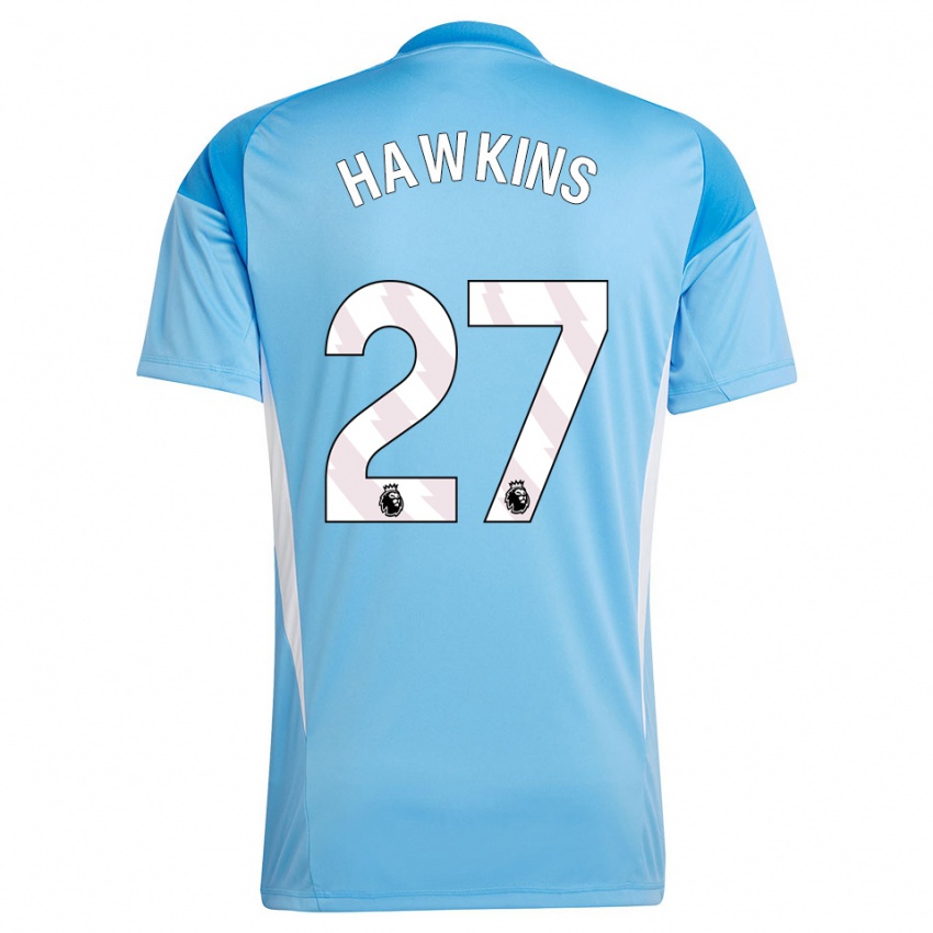 ילדים Hannah Hawkins #27 כחול לבן חולצת שוער 2025/26 חולצה קצרה