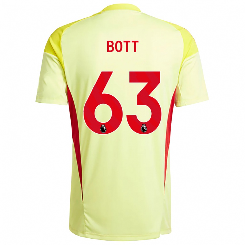 ילדים ארון צ׳ארלי בוט #63 צהוב בהיר כתום חולצת שוער 2025/26 חולצה קצרה