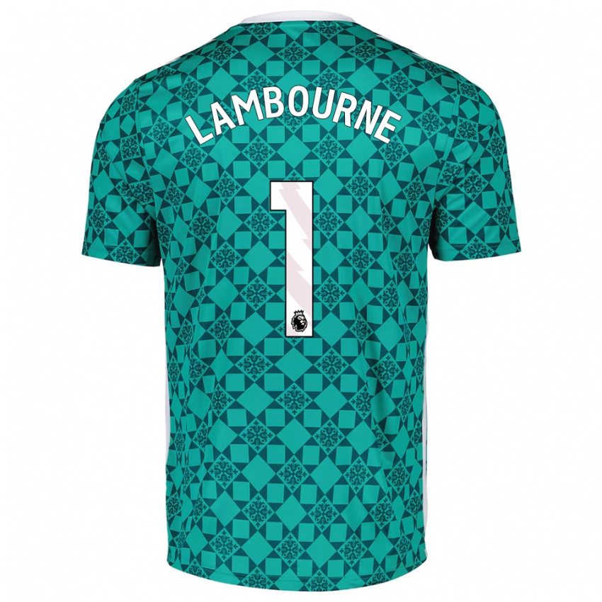 ילדים דמי למבורן #1 ירוק לבן חולצת שוער 2025/26 חולצה קצרה