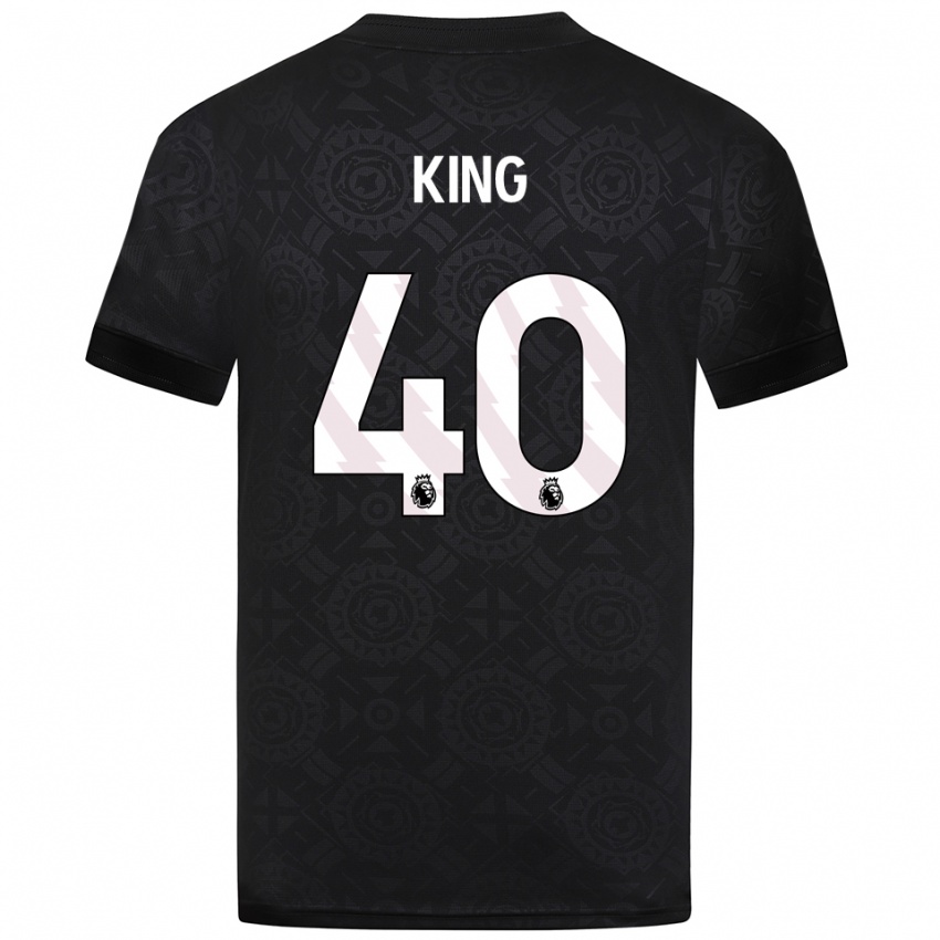 ילדים טום קינג #40 שחור לבן חולצת שוער 2025/26 חולצה קצרה