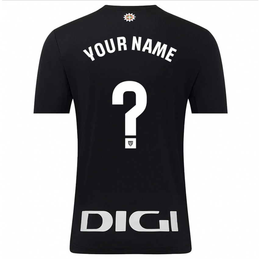 ילדים אתלטיק בילבאו שחור לבן חולצת שוער 2025/26 חולצה קצרה