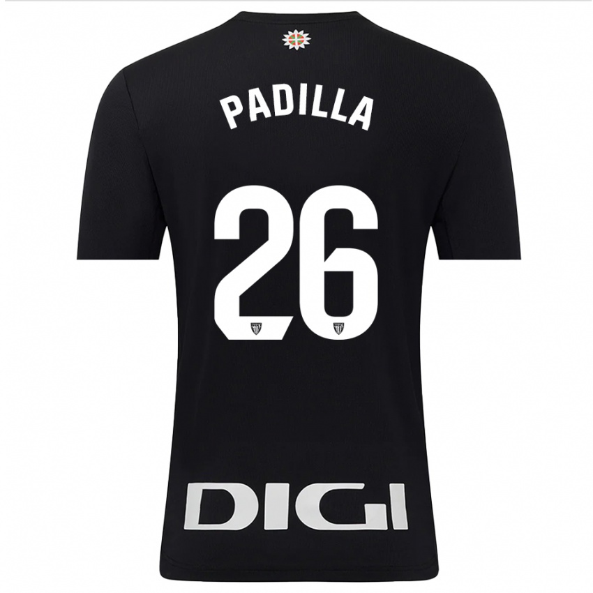 ילדים אלכס פאדייה #26 שחור לבן חולצת שוער 2025/26 חולצה קצרה