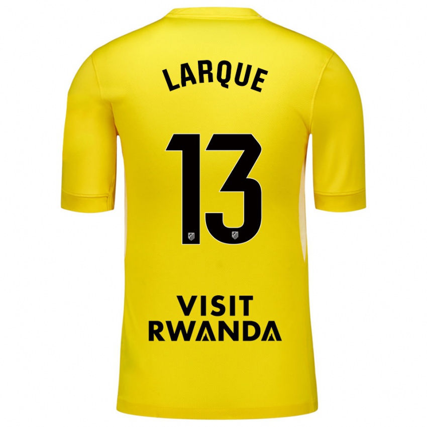 ילדים פטריסיה לרקה #13 צהוב שחור חולצת שוער 2025/26 חולצה קצרה