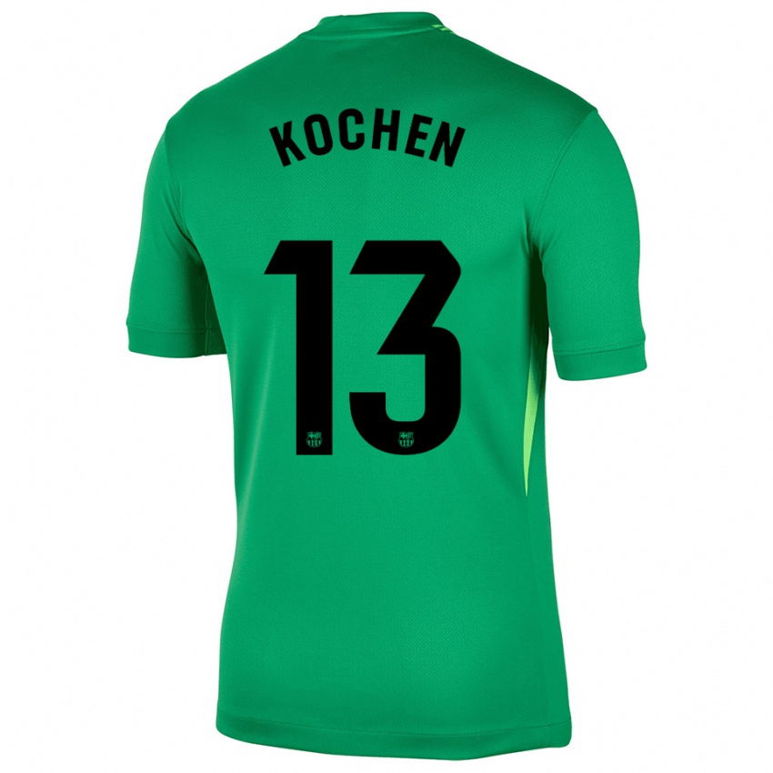 ילדים דייגו קוכן #13 ירוק שחור חולצת שוער 2025/26 חולצה קצרה